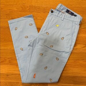 Light Blue Embroidered Men's Pants
